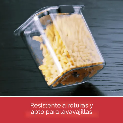Vista 7 de Rubbermaid Brilliance - Recipiente hermético para almacenar alimentos de despensa, fabricado en plástico sin BPA, capacidad de 7,8 tazas, ideal