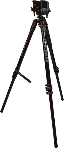 Vista 13 de BOG DeathGrip Aluminum Tripod with Durable Frame, Lightweight, Stable Design, Bubble Level, Adjustable Legs, Shooting Rest, and Hands-Free Operation