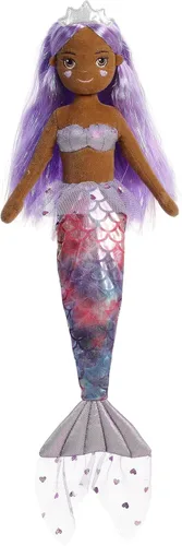 Vista 2 de Aurora Enchanting Sea Sparkles Cheekys - Muñeca de peluche de corazón - Juego imaginativo con compañeros mágicos - Perfecto para cumpleaños