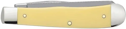 Vista 3 de Case WR XX Trapper - Cuchillo de bolsillo plegable, mango sintético con cuchillas de acero al carbono, 4 1/8 pulgadas cerrado