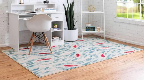 Vista 2 de Alfombra moderna Positano de estilo costero de Loom, Polipropileno, Beige