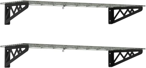 Vista 16 de Estante de pared SafeRacks, para garaje, 2 unidades, 45.72 x 121.92 cm, con ganchos para bicicleta