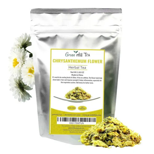 Vista 3 de Greenhilltea Té Premium de Hojas Sueltas Orgánico de Lavanda, Té de Hierbas Orgánico, Bolsa de 1 LB