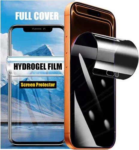 Vista 10 de LOOKSEVEN Paquete de 2 protectores de pantalla de hidrogel de privacidad para iPhone 11, película protectora de TPU suave de alta sensibilidad