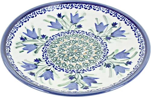 Vista 10 de Blue Rose - Plato de postre de ballina azul, 7.5 pulgadas de diámetro, hermoso plato para pasteles, aperitivos o aperitivos