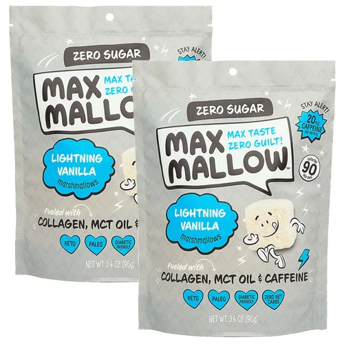 Vista 7 de Malvaviscos Sin Azúcar Max Mallow - Aptos para Keto, Perfectos para S'mores, Chocolate Caliente y Repostería con Snacks Sin Azúcar, S'mores Aceite