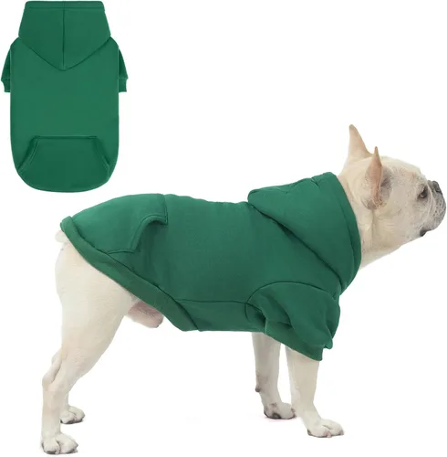 Vista 33 de SCENEREAL Sudaderas con capucha de seguridad para perros de tamaño pequeño, mediano y grande, ropa de felpa cepillada con gorro, abrigo de algodón