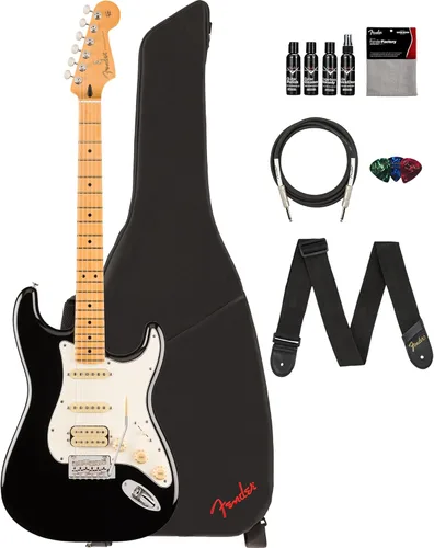 Vista 26 de Fender Player II Modified Stratocaster - Paquete de atardecer con bolsa de concierto, correa, cable, paquete de 3 púas y kit de limpieza de guitarra