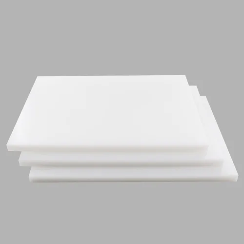 Vista 3 de CMI - Tabla de cortar de grado comercial para cocinas, juego de tablas de cortar, tabla de cortar de plástico blanco grueso, 20 x 15 x 1 pulgada