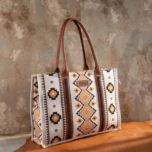 Vista 2 de Montana West Wrangler - Bolso de mano de gran tamaño con asas de cuerda trenzada, bolso de hombro occid