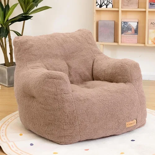 Vista 11 de Puf con relleno, sofá puff con relleno suave acolchado, sofá esponjoso y perezoso, cómodas y acogedoras sillas de puf con espuma viscoelástica