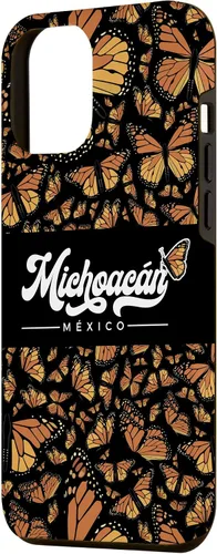 Vista 2 de Funda para iPhone 12 Pro Max Michoacan México Mariposas Monarca