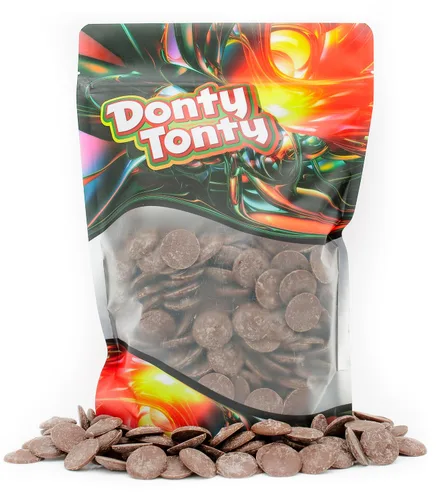 Vista 2 de Obleas para derretir chocolate con leche de 1 libra, bolsa a granel, chocolate derretido, revestimiento de chocolate natural, Clasen