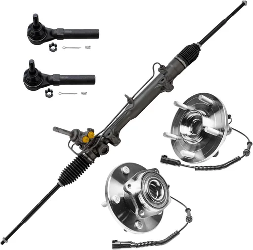 Vista 341 de Detroit Axle - Kit de cubos de rodamiento de rueda delantera de 6 piezas para Dodge Dart 2013-2016, Chrysler 200 2015-2017, 2 cojinetes de rueda