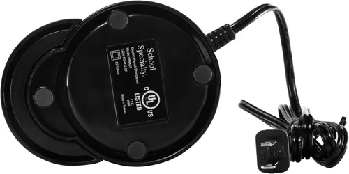 Vista 5 de School Smart sacapuntas vertical para lápices, 6 x 4 pulgadas, eléctrico, Negro/Plateado