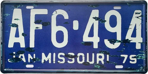 Vista 22 de Placa de matrícula de aluminio de Alabama, decoración de auto novedosa, placas de matrícula decorativas de 12"x6" para el frente del auto, placa