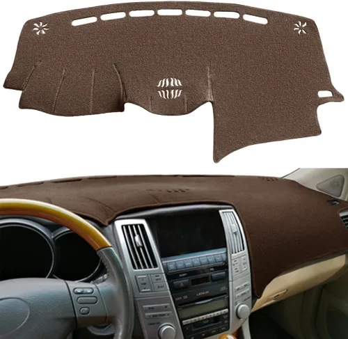 Vista 7 de Alfombrilla de Cubierta Personalizada para 2004-2006 Lexus RX330, 2007-2009 RX350, 2006-2008 RX400h, Protector de Alfombra para Tablero (Beige) F82