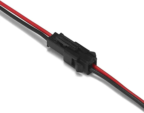 Vista 5 de Adaptador de conector macho y hembra de 22 AWG JST SM de 2 pines con cable eléctrico de 5.906 in para luz LED, 10 pares