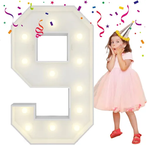 Vista 64 de 4 pies de alto, letras iluminadas con marco, letras enormes con marco, marco de globos en mosaico, letra grande para decoraciones de compromiso