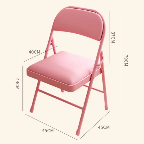 Vista 2 de Folding Chairs with Padded Seats - Portable Stackable Commercial Seating for Indoor and Outdoor Events, Weddings, Offices, Kitchens, and Dining