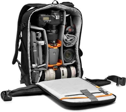 Vista 3 de Lowepro Flipside BP 400 AW III - Mochila para cámara réflex digital y sin espejo, color negro, con acceso trasero, con acceso lateral, con divisores