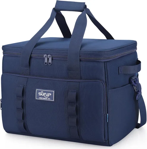 Vista 8 de SUNUP 48 Cans Soft Sided Insulated Cooler Bag, Collapsible Large Lightweight Ice Chest, Portable Leak-Proof Cooler for Travel, Camping, Beach