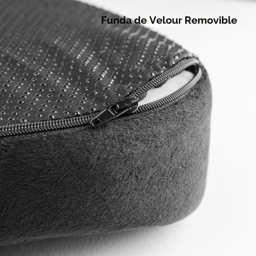 Vista 5 de cojín de asiento ortopédico de coxis de espuma viscoelástica para dolor de espalda, ciática y coxis, reduce el dolor de ciática y coxis, ideal