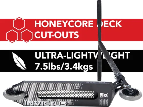 Vista 3 de Root Industries Invictus Complete Pro Scooter - Ruedas Honeycore de 4.724 in, barras de cromolita, compresión HIC y cubierta de corte