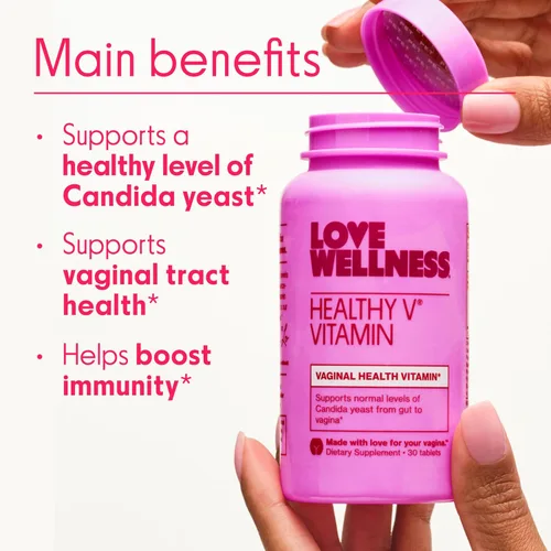 Vista 3 de Amor "perfecto estado Vitamina con cúrcuma de bienestar, aceite de coco, y el alivio de Boro para tratamiento de levadura infecciones