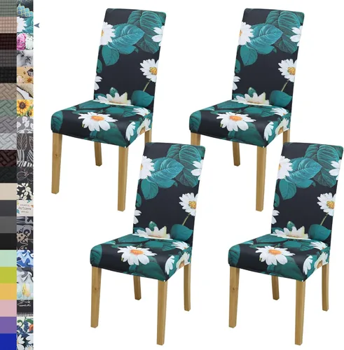 Vista 135 de BIETYONE - Fundas para sillas de comedor, juego de 2 fundas para sillas de comedor o cocina, lavables, protectoras, para sillas Parsons