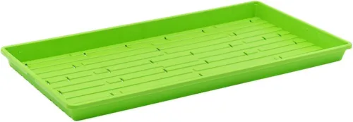 Vista 10 de Bootstrap Farmer Microgreen 1020 - Bandejas azules, paquete de 10 unidades, extra fuerte con agujeros, bandeja de semillas poco profundas