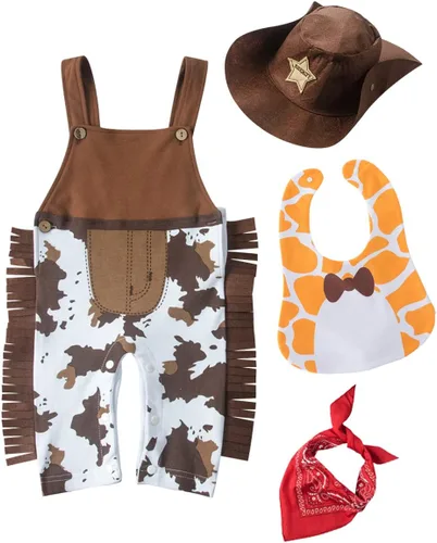 May's Baby Baby Baby Kids The Cowboy Mameluco de Halloween para niños pequeños