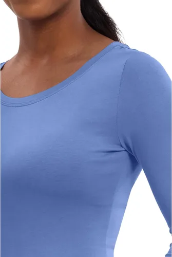 Vista 3 de healing hands - Camiseta interior de manga larga para uniforme médico, camiseta tejida para mujer, 5047 Melissa