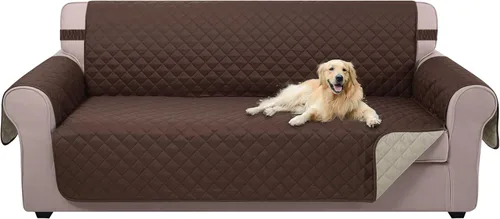 Vista 146 de U-NICE HOME Funda para sillón reclinable, reversible, con correas elásticas, resistente al agua, protege de perros y mascotas, sillón pequeño