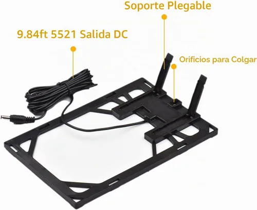 Vista 5 de Panel solar de 6 W 12 V para cámara de seguridad al aire libre Célula solar con salida de CC de 10 pies Panel solar impermeable para luz de calle