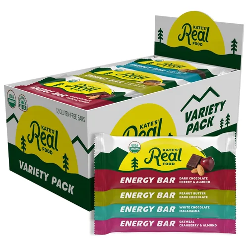 Vista 22 de Kate's Real Food Barras orgánicas de granola – Paquete variado de aperitivos y compartidos (2.2 onzas, paquete de 12) – Barras energéticas orgánicas