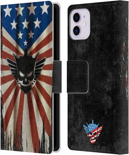 Vista 43 de Head Case Designs Officially Licensed WWE American Nightmare Flag Cody Rhodes Leather Wallet Case Compatible with Apple iPhone 7 Plus/iPhone 8 Plus