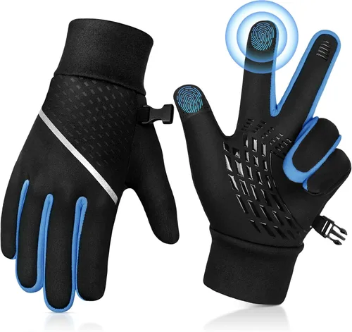 OOPOR Guantes de invierno cálidos para correr, para niños, para clima frío, ciclismo, nieve, esquí, deportes, niños y niñas de 4 a 12 años