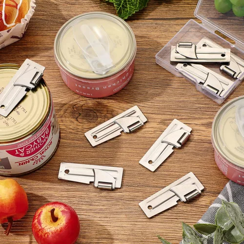 Vista 4 de Chumia 16 piezas P-51 Abrelatas de camping de acero inoxidable militar supervivencia ejército mochila abrelatas