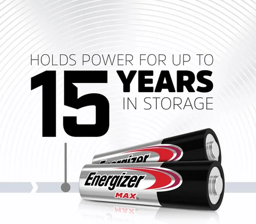 Vista 4 de Energizer Baterías AA MAX (paquete de 16), pilas alcalinas doble A