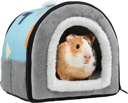 Pet Soft Refugio para Cobayas, Cama Lavable para Cobayas Cómoda Casa Cueva para Animales Pequeños Accesorios para Conejos, Hámsteres, Ratas y