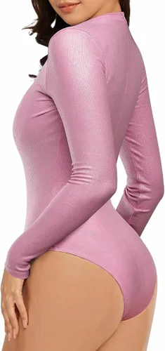 Vista 4 de Body sin mangas con cuello cuadrado para mujer, espalda abierta, sexy, sin espalda, sin tirantes, escote corazón, espalda baja