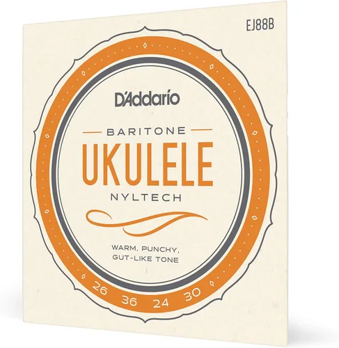 Vista 22 de D'Addario - Juego de cuerdas para ukelele barítono, fluorocarbono, EJ99B, 4 cuerdas, paquete de 1