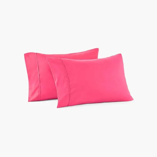Vista 15 de PeachSkinSheets Night Sweats: El juego original de fundas de almohada suaves de 1500 hilos estándar color almendra (marfil)