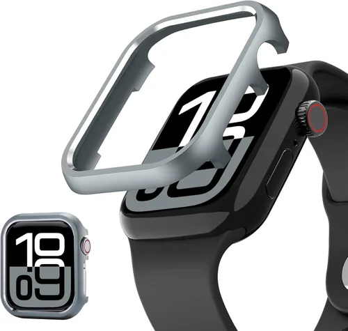 Vista 10 de NINKI Funda protectora para Apple Watch Ultra 2 de 1.929 in, color negro con rojo, a prueba de golpes, de TPU suave, funda protectora para Apple