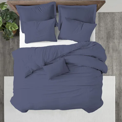 Vista 17 de Kotton Culture 1 funda de edredón de tamaño individual, 100% algodón egipcio, 1000 hilos, calidad hotelera, suave, transpirable, funda de edredón