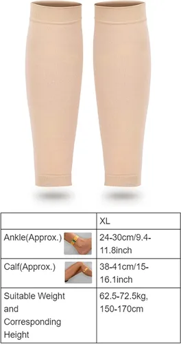 Vista 4 de Calcetines de compresión, calcetines de compresión médica para mujeres y hombres, calcetines comprimidos con calcetines elásticos de dos etapas