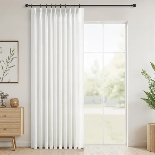 Vista 20 de Topfinel Cortinas de Lino Beige Blanco con Pliegues Pinzados para Dormitorio de 72 Pulgadas de Largo, Juego de 2 Paneles, Filtrado de Luz Semi