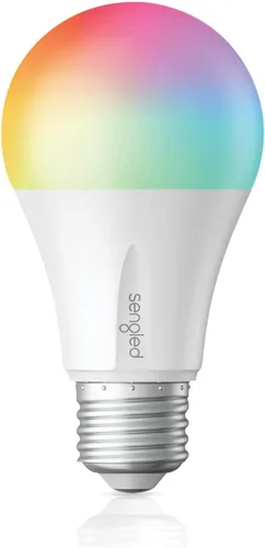 Sengled - Bombilla LED inteligente A19 E26 que cambia de color, equivalente a 60 vatios, compatible con Alexa, Google Assistant, SmartThings,