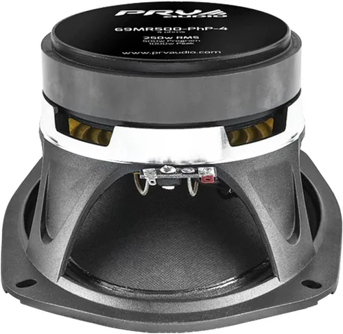 Vista 3 de PRV AUDIO Altavoz de rango medio de 6 x 9 pulgadas 69MR500-PhP-4 500 vatios de potencia de programa, 4 ohmios, bobina de voz de 1.5 pulgadas
